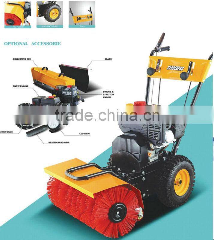 gas powered snow sweeper