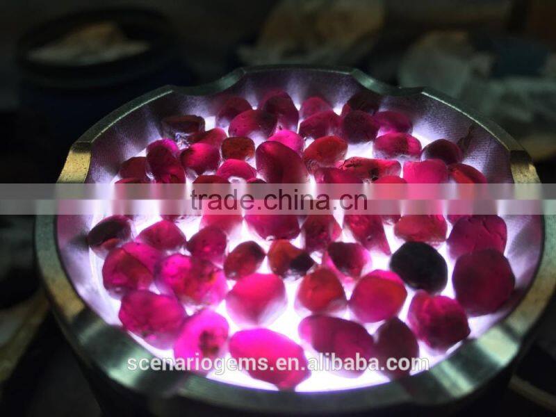 Top Quality Natural Purple Garnet Rough 6-8MM