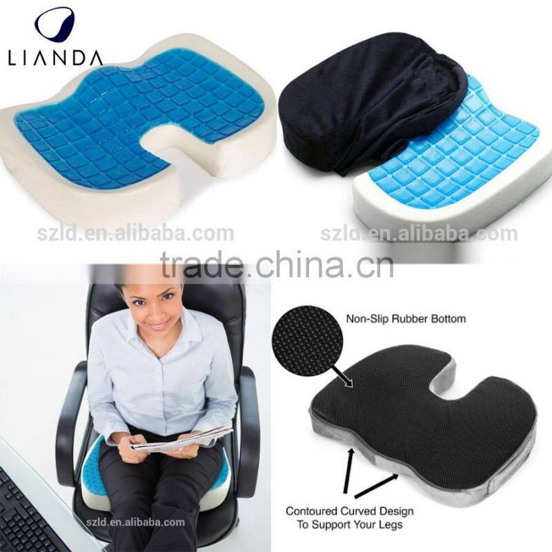 Comfy cooling gel seat cushion as seen on tv,cooling gel cushion with gel pad