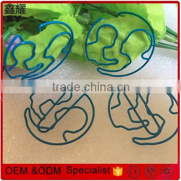 Creative OEM family love design paper clip for promotion