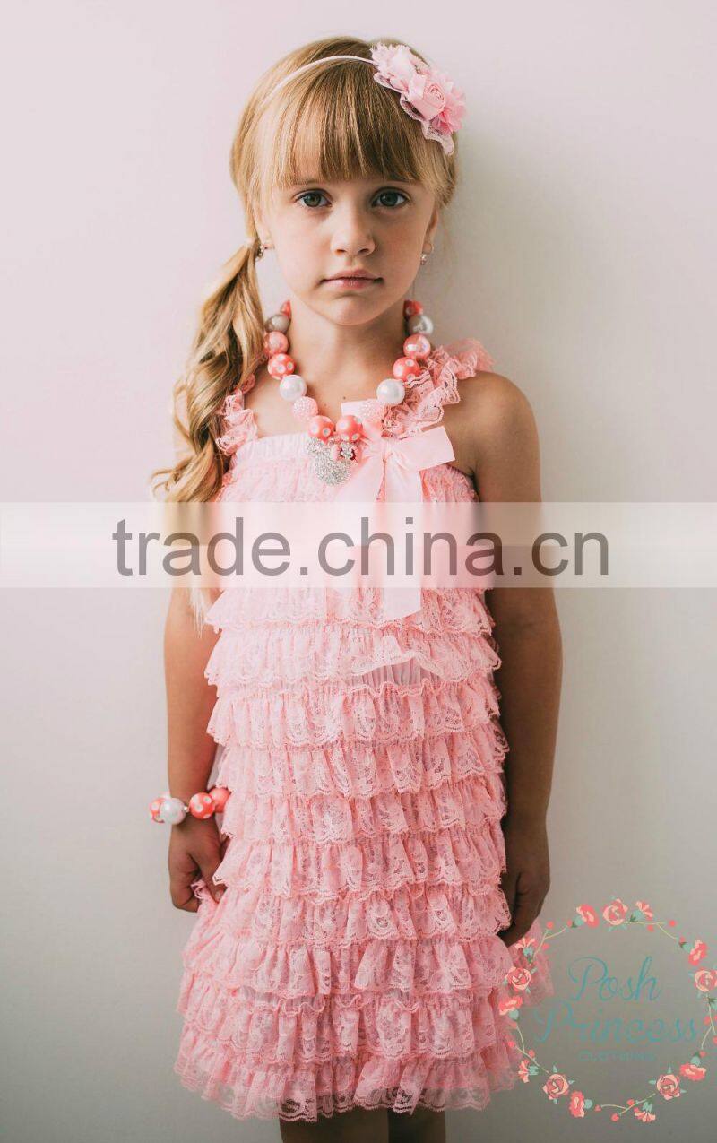 various colors little girls boutique lace petti dress
