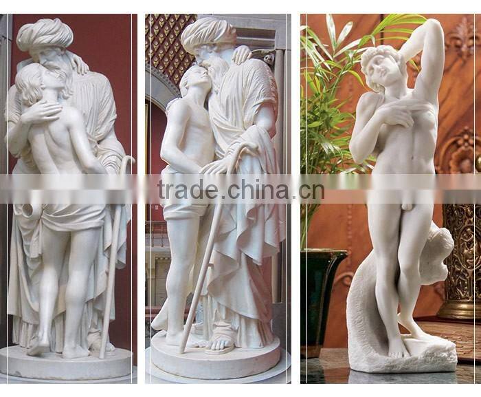 Axed Natural Marble Sitting Giant Buddha Statue