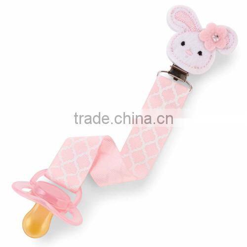 soother clip pacifier clip , pacifier chain and clip , metal pacifier clip
