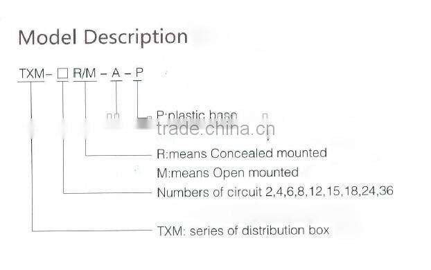 TXM-18way Electrical plastic busbar water proof distribution junction box
