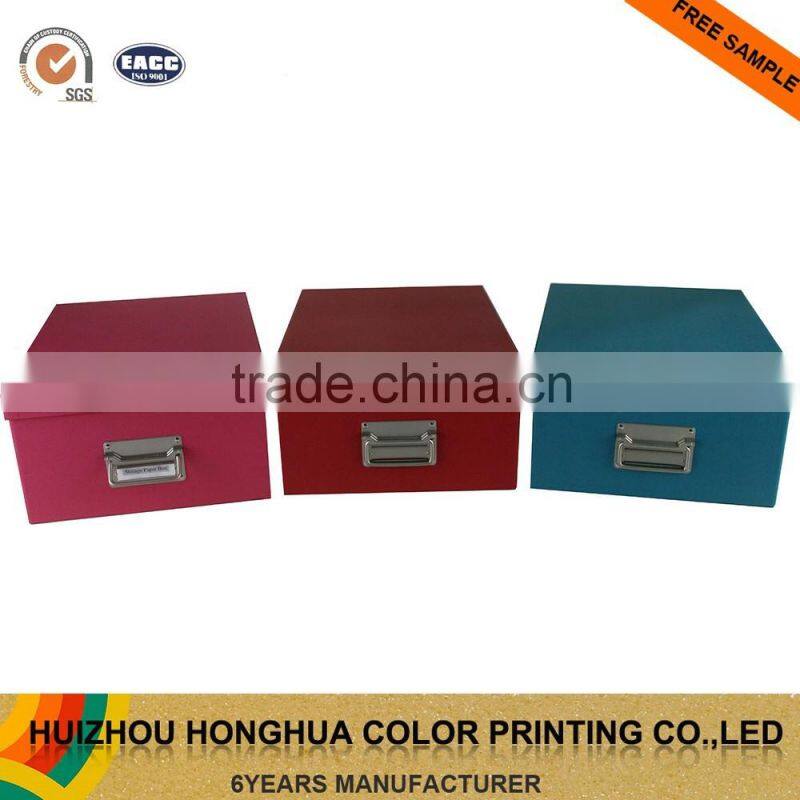 Custom Handmade Paper Box Embossed Paper Packaging Box Large Cardboard Clothes Storage Box