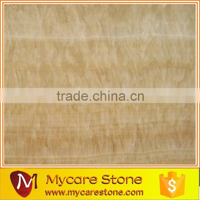 natural polished honey yellow onyx luxury floor tile