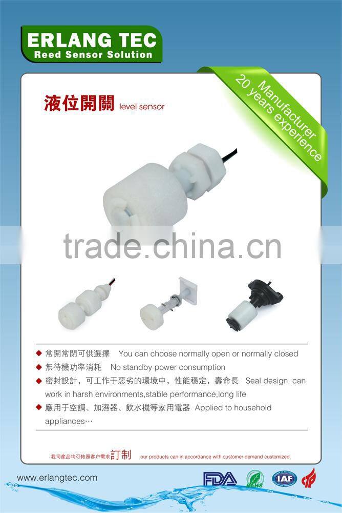 Water float level sensor