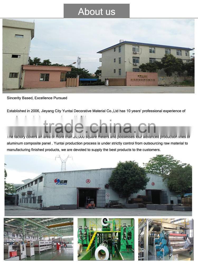 waterproof plastic wood composite sheet interior design acp sheet