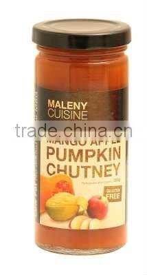 Jams, Marmalades glass packing jar with lid