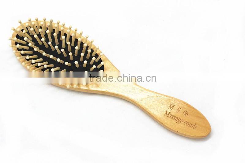 2016 hot sale cheap round wood wooden bristle hair brush