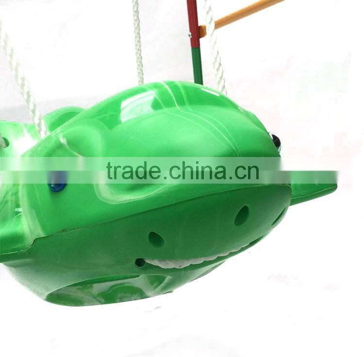 Fish shape safety body productions design outdoor single seat swing chair