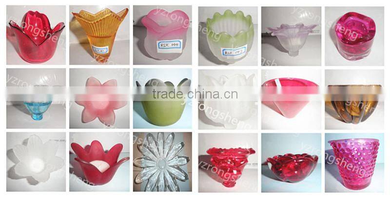 2016 wholesale Christmas custom glass wedding ornaments indoor candle holders