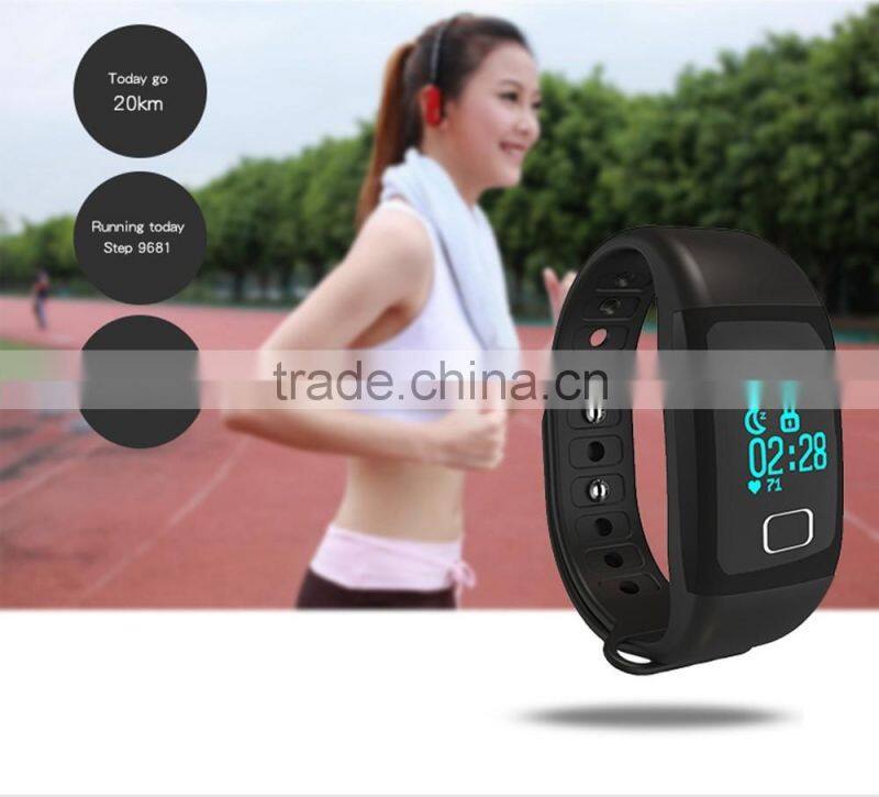 Waterproof band T1 Wireless Bluetooth 4.0 Smart Bracelet with touch screen