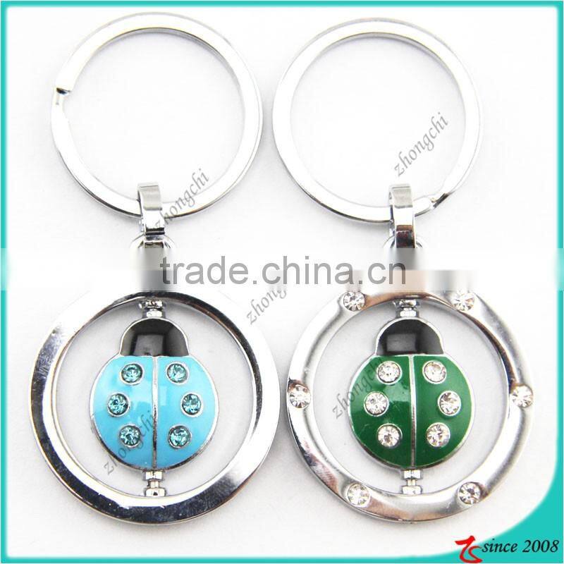China wholesale keychain metal rotating keychain