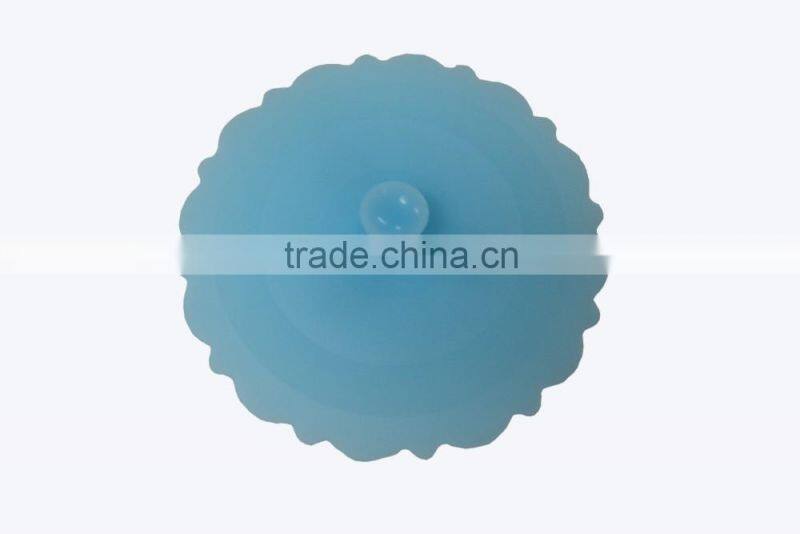 Cartoon silicone coffee cup cover lid