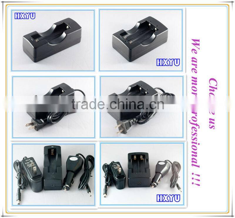 UL plugs 18650 Double rechargeable battery charger power bank external battery charger HXY-18650-2A