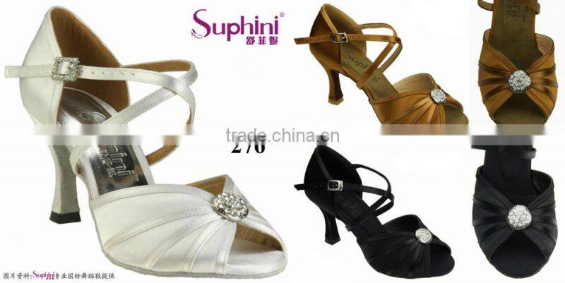 big crystal nice low heel evening shoes for women