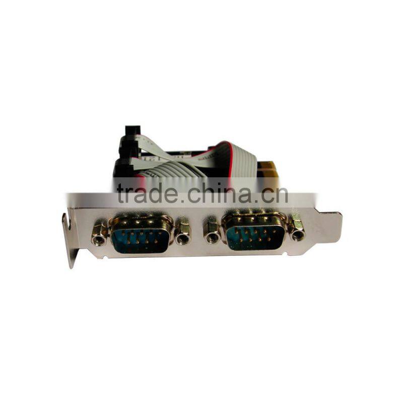 HighTek low profile bracket 2-port RS-232 PCI-E serial card
