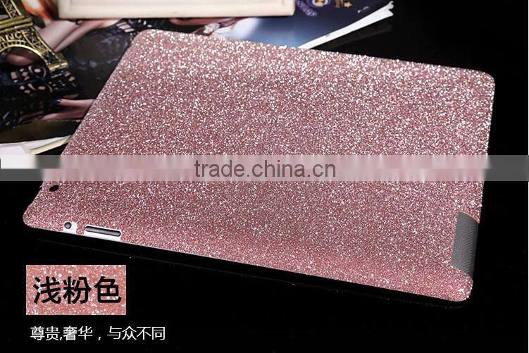 Super Slim Bling Bling Glitter Full Body Diamond Tablet Case For iPad Sticker Wrap Skin Decal