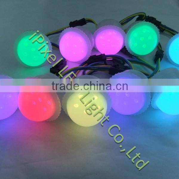 amusement rides led pixel light dc24v 60MM RGB Flatcap