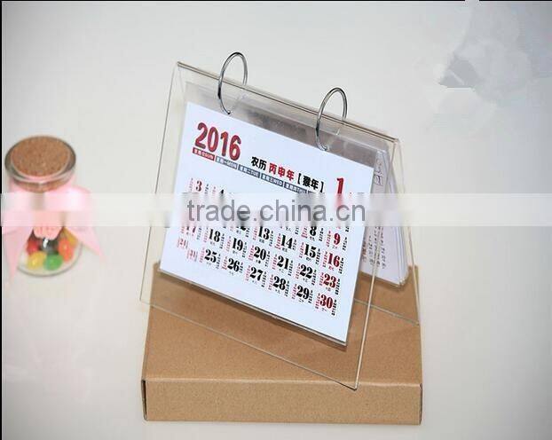 clear acrylic table calendar office calendar 4x6