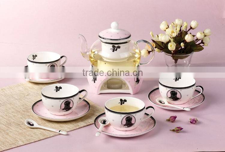 Good Quality Creative Customized Fancy Bone China Ceramics Tea Set