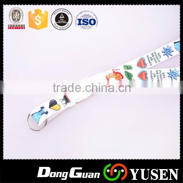 Nice quality safety release lanyard with safety breakaway hooks produced by lanyard manufacturer