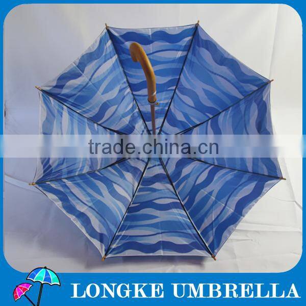 Double layer wooden umbrella with beautful design