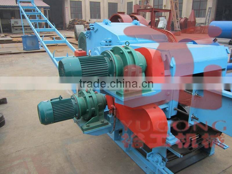 Yugong Brand reliable quality wood chips crusher , 2-15 t/h drum wood chipper