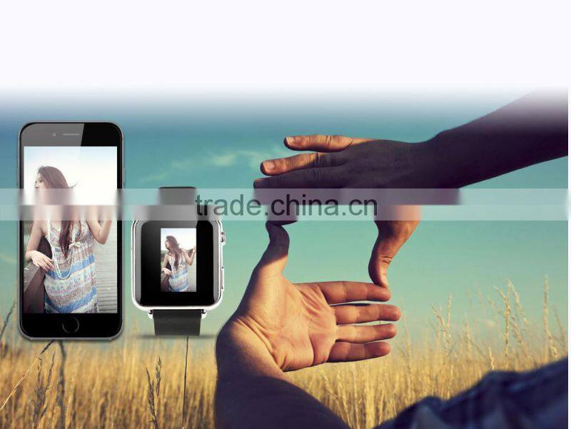 2016 vogue 1.3MP camera hot selling smart watch bluetooth watch phone for IOS Android