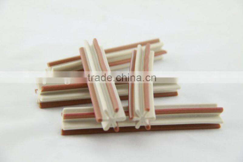 senior (two-tone straight hexagonal natural dog chews)