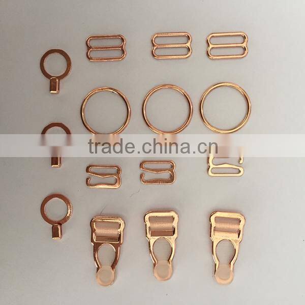 Wholesale underwear accessory woman lady young girl bra accessory in China nylon bra shoulder straps adjuster buckle ring slider