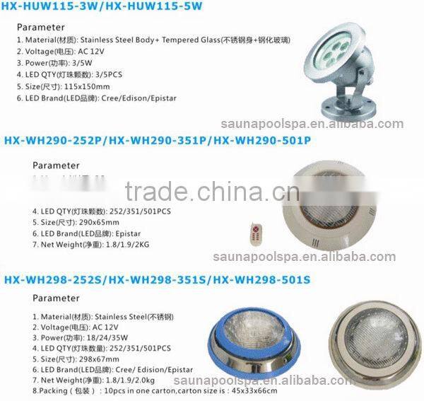 Stainless steel 316L# IP68 LED Swimming Pool Light