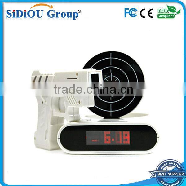 Novelty LED Digital Shooting Target Laser Alarm Clock