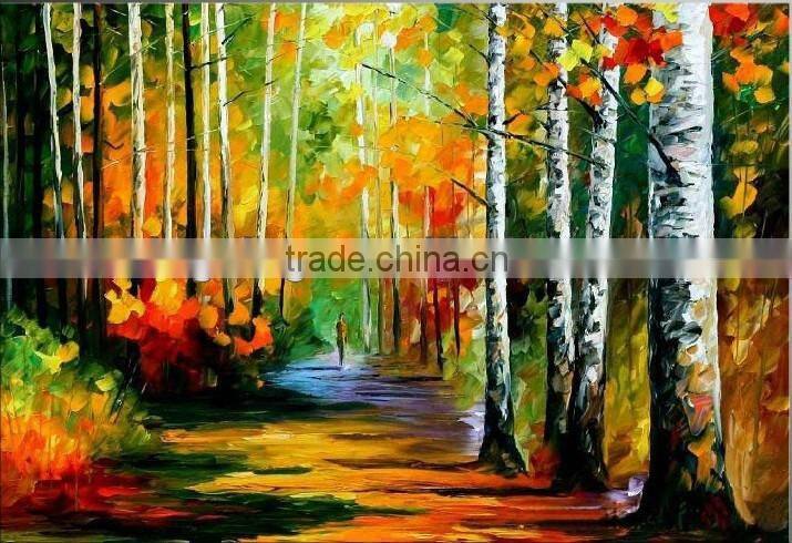 Landscape knife Painting ( 100% Handmade Artwork )