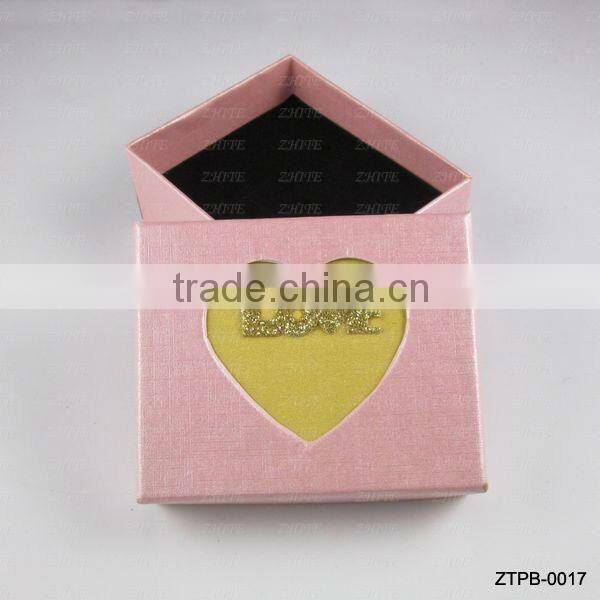 Silver Love Heart Jewlery Box For Gift Wholesale ZTPB-0013