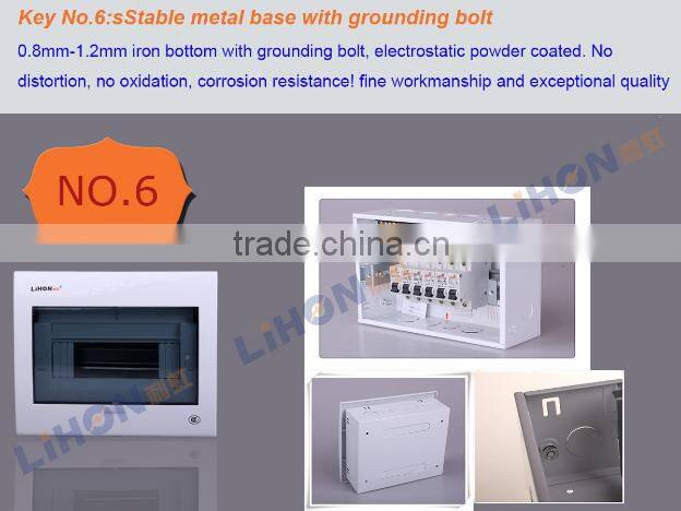 Domestic and export series single row auto open electric connect distribution panel box