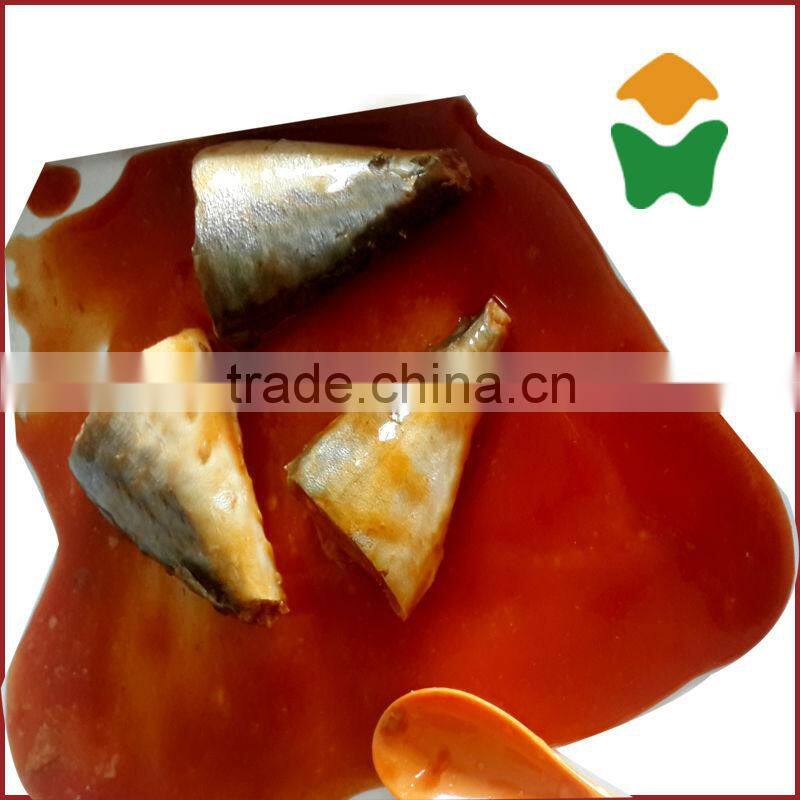 good quality canned mackerel tin fish in tomato sauce 155gX50tins