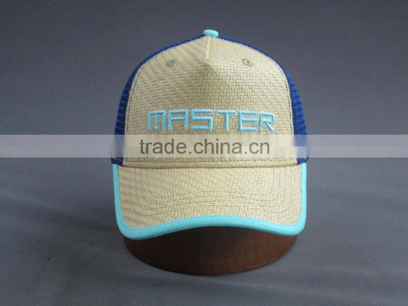 High quality custom 5 panel trucker cap with 3D embroidery