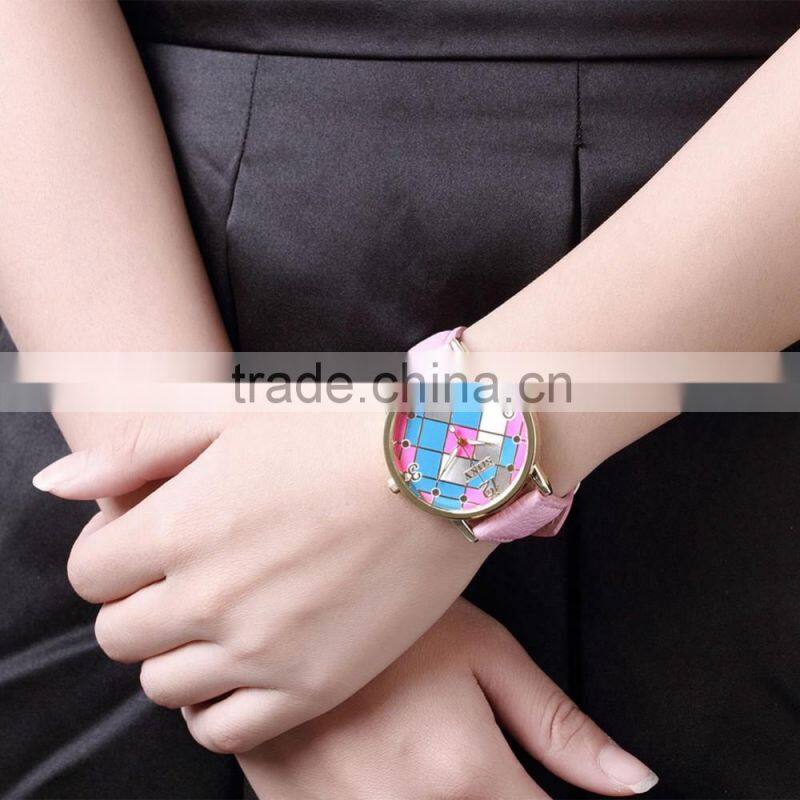Import china goods pink watches wrist watch