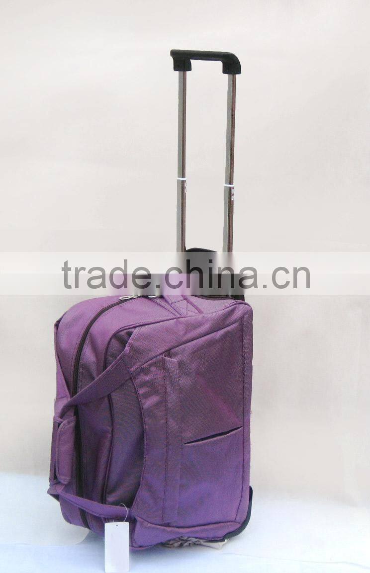 Best Design Purple Travel Trolley Bag For Women Fantastic Style With OEM