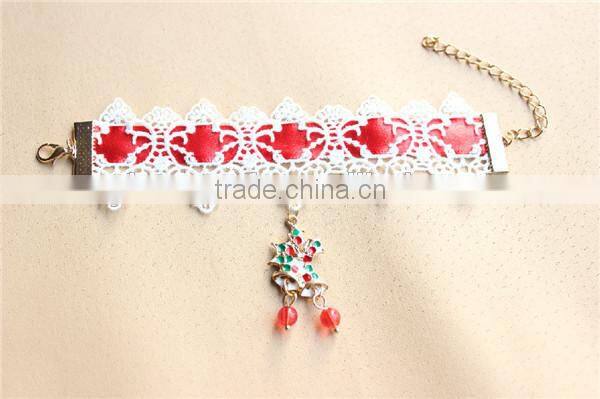 MYLOVE christmas bells bracelet handmade lace bracelet MLCHB-01
