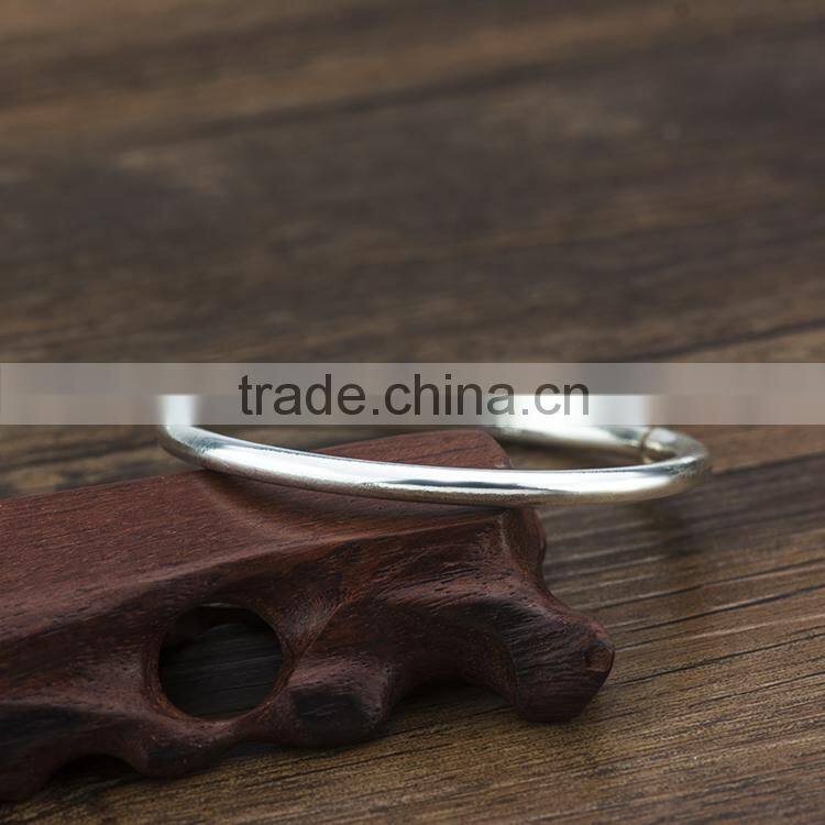 Hot sale fashion silver plated open bangle costume jewelry bracelets for women jewellery making wholesale