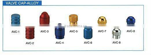AVC-2 Red Aluminum Tire Valve Cap