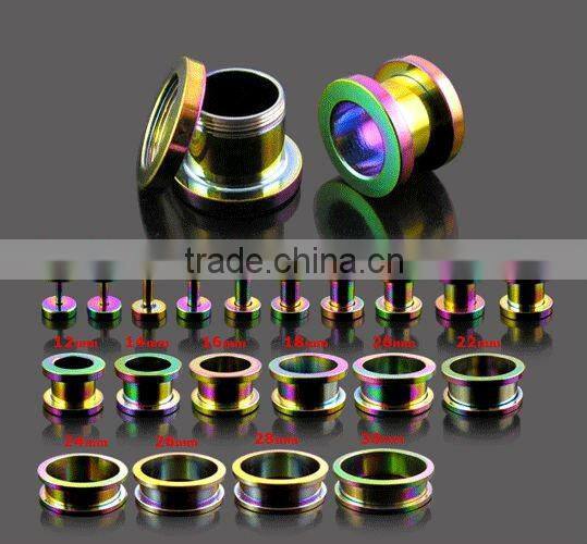 charming 316L Stainless Steel Earrings with Green Pot Leaf jewelry body rings piercing