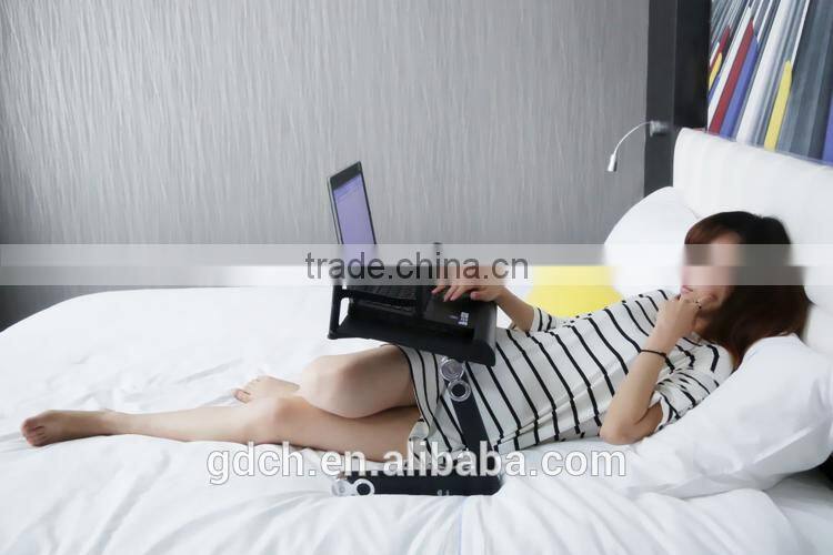 Multi-angle revolve flexibility and height adjustable laptop table