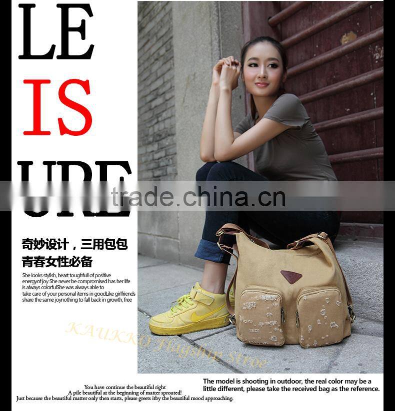 Canvas shoulder bag vintage-latest fashion handbag fashion bags ladies handbags