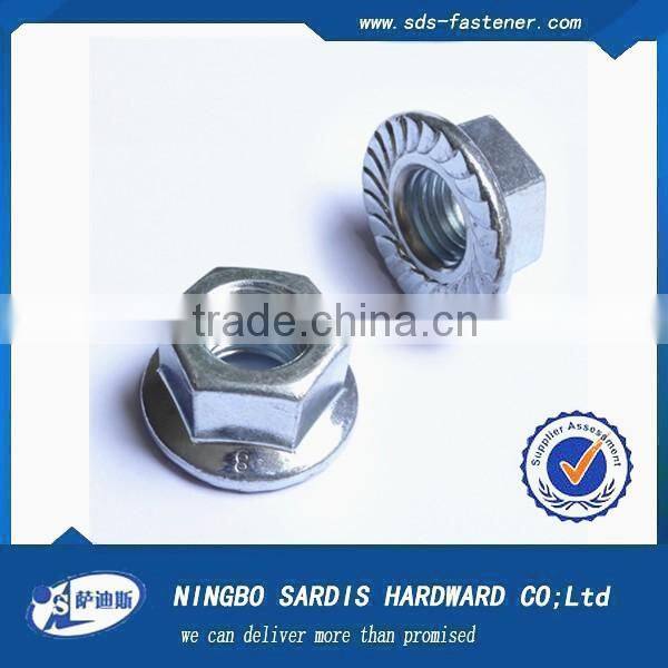 Alibaba online shopping for automobile Carbon Steel ZP hex flange nut