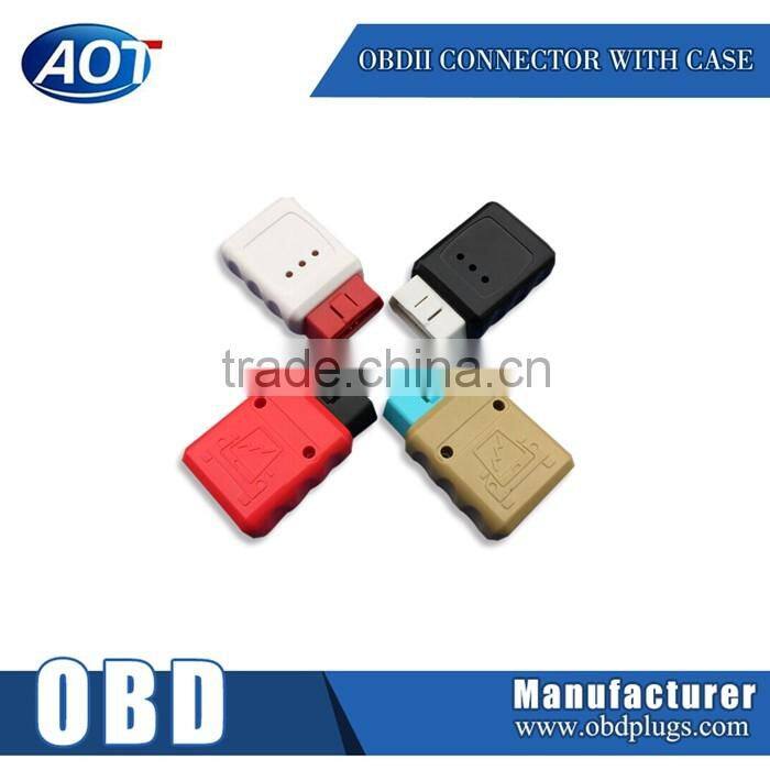 New Shell Shape Black or White Shell For OBDII With J1962 Male Connector