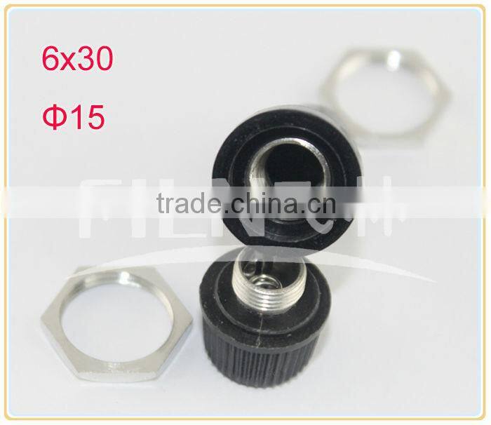 10A black bakelite low voltage fuse holder for6*30mm fuse